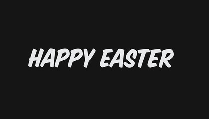 Fototapeta na wymiar Happy Easter lettering text. Typographic design.