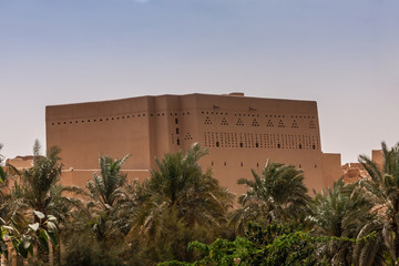 A restored Prince Omar Bin Saud Palace in At-Turaif UNESCO World Heritage Site. Ad Diriyah, Saudi...