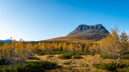 autumn in the arctic mountains