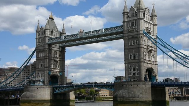 London's Tower Bridge is one of the most recognizable bridges in the world. GB
