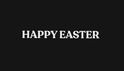 Fototapeta na wymiar Happy Easter lettering text. Typographic design.