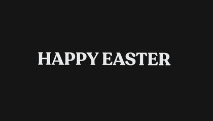 Happy Easter lettering text. Typographic design.