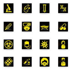 Coronavirus COVID-19 icon set