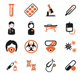 Coronavirus COVID-19 icon set