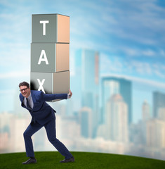 Businessman under heavy tax burden