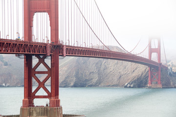 San Francisco, view of the Golden Gate Bridge