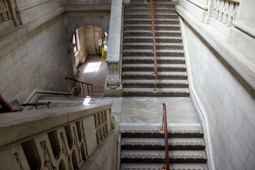 Empty stairs in a museum