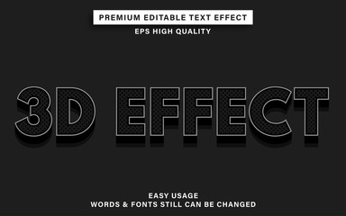 3d editable text effect