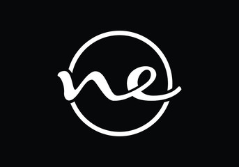 N E, NE Initial Letter Logo design vector template, Graphic Alphabet Symbol for Corporate Business Identity