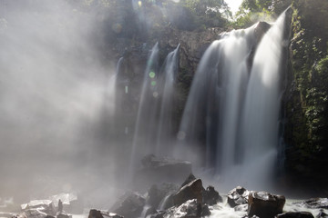 Waterfalls and mist