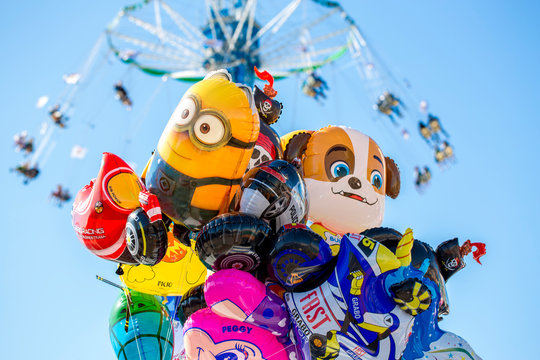 folk festival, toys presents and balloon figures