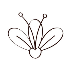 beautifull flower garden spring line style