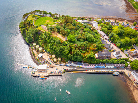 Aerial View Of Portree, Isle Of Skye, Scotland