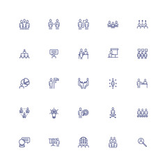 bundle of business people set icons