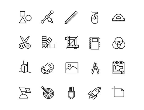 bundle of designer set icons