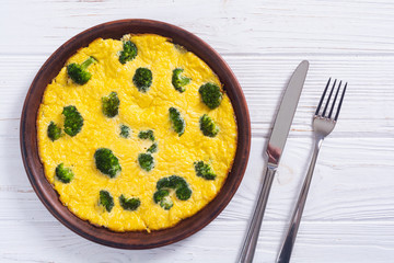 Italian healthy breakfast Omelette