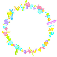 Sprinkles grainy. Cupcake dessert bakery confetti