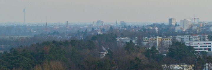 Obraz premium Blick nach Fürth und Nürnberg 
