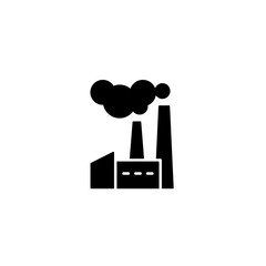 Vector illustration, factory icon design