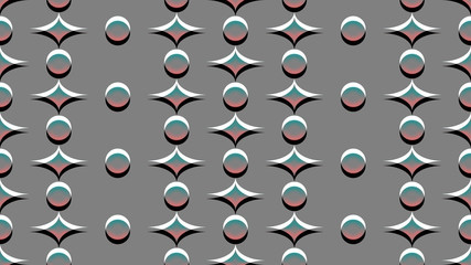 seamless abstract retro pattern illustration 3d render