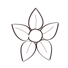 beautifull flower garden spring line style