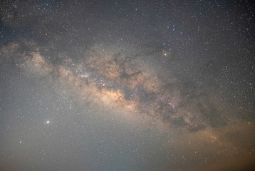Observers at night have stars, milky way and galaxies filled the dark sky.
