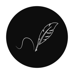 Feather pen  logo