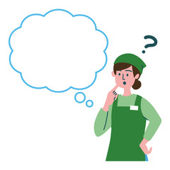 スーパー店員　女性　疑問