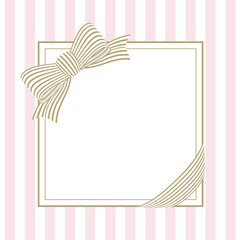 リボンのフレーム