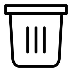 Trash bin icon. Recycle bin, Dustbin, Garbage can sign. Delete, Remove symbol.