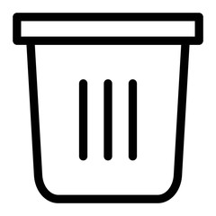 Trash bin icon. Recycle bin, Dustbin, Garbage can sign. Delete, Remove symbol.