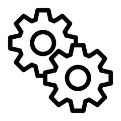 Cogwheel and development icon. Gears, configuration sign. Teamwork illustration for modern business concepts.