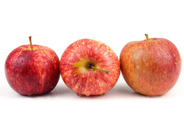 Apples isolated on white