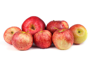Apples isolated on white