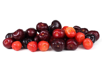 Different color cherries