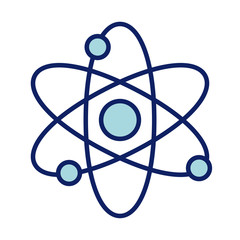 atom symbol, line and fill style icon