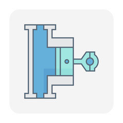 piston icon outline