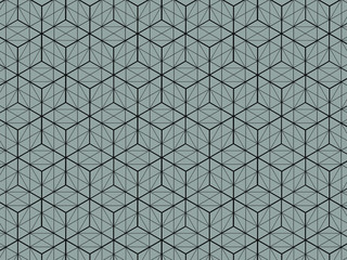 Square box pattern 3D view Is a gray background