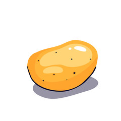 Hand-drawn doodle potato isolated on a white background. Bright vegetable illustration for design and graphics, healthy food.