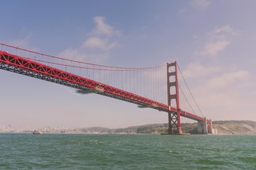 Fototapeta na wymiar Golden Gate Bridge from the Water