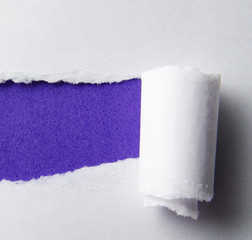 Torn paper with blank space for your message