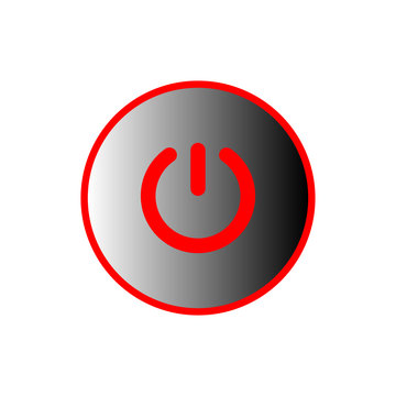 Power button icon in a trendy design