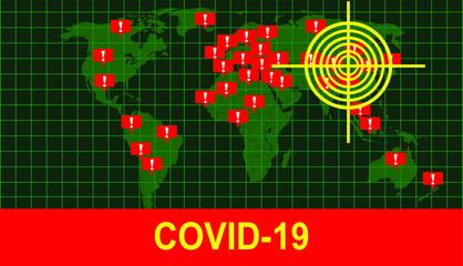 Covid-19 coronavirus disease attack pandemic globally all over the world