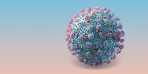 Scanning electron microscope image shows SARS-CoV-2, 2019-nCoV, the deadly virus that causes COVID-19 emerging from the surface of cells cultured in the lab