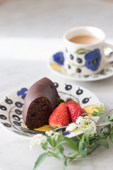 レーズンのチョコレートケーキ