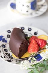 レーズンのチョコレートケーキ