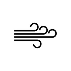 Wind icon vector flat design