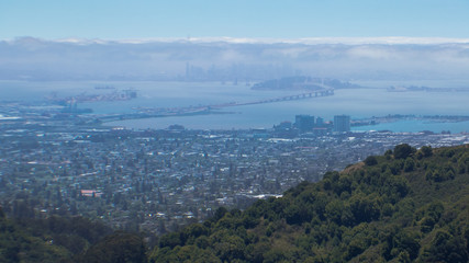 The east bay, San Francisco and Karl the Fog