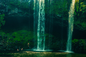 Rainbow Falls in Waianiwaniwa, New Zealand. 