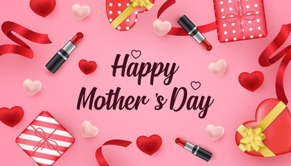 happy mother's day modern background graphic design vector illustration